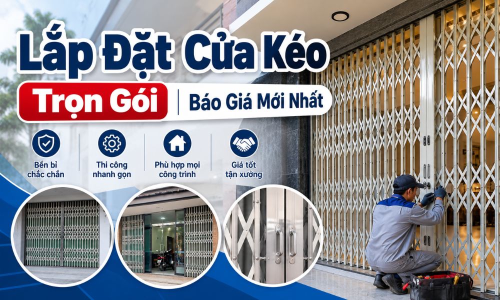 Dịch vụ lắp đặt cửa kéo trọn gói