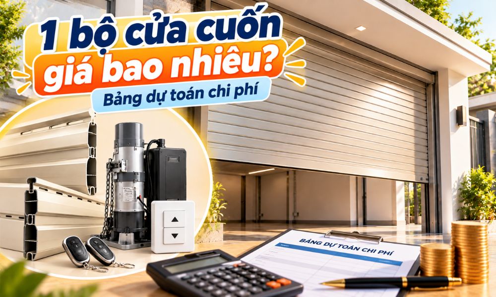 1 bộ cửa cuốn giá bao nhiêu? Bảng dự toán chi phí